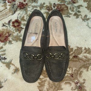 Whitemt flats / loafers . Size 6 1/2 wide .
